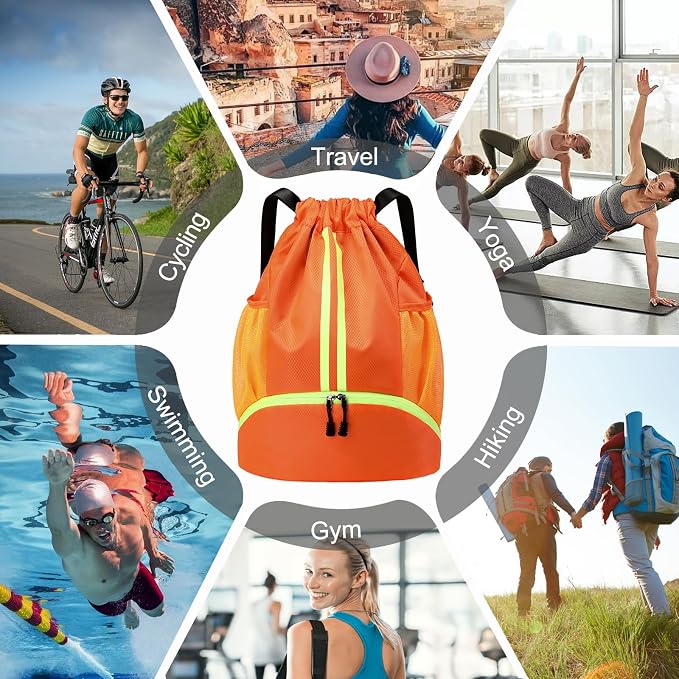 Hoedia Sports Drawstring Backpack - Image 9