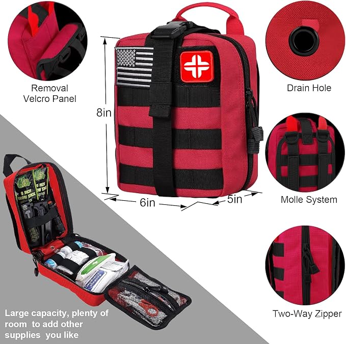 LUXMOM Emergency Survival Kit and First Aid Kit, Gift - Image 2