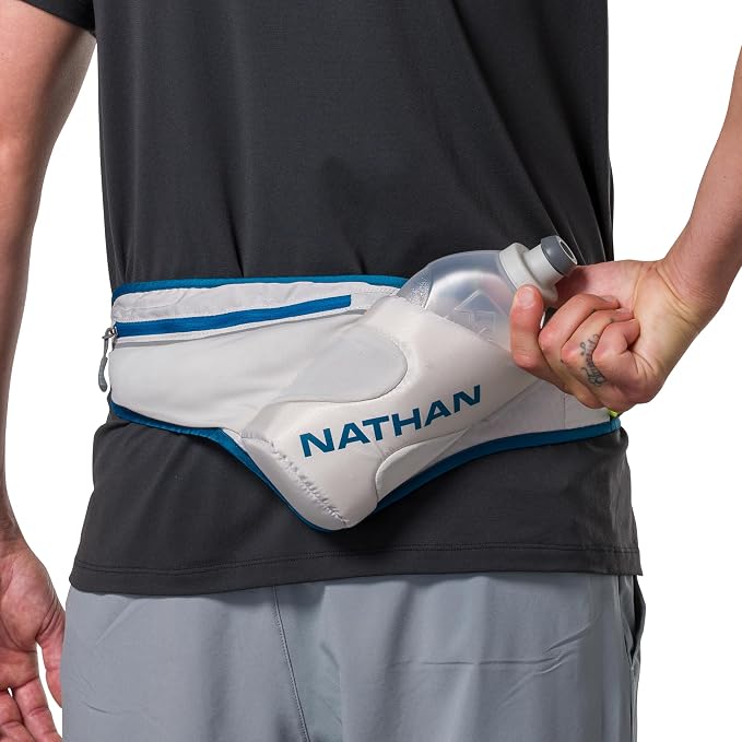 Nathan Peak Running Hydration Waist Pack Belt w/ Speed Draw Flask Water Bottle - Image 6
