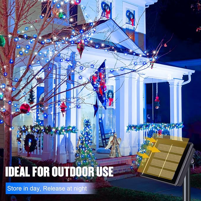 JMEXSUSS 2 Pack Solar String Lights Outdoor Waterproof, Total 400 LED 151FT - Image 8