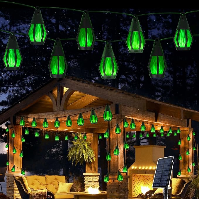 Solar String Lights for Outside, 21Ft Solar Patio Lights by Jnaurb