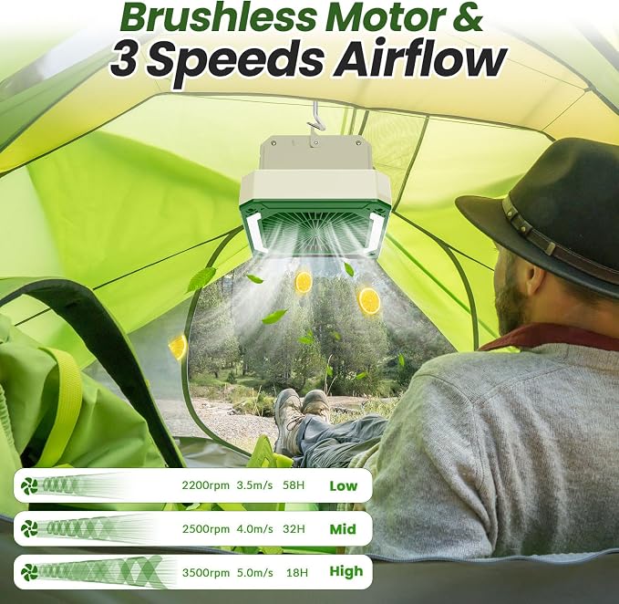 20000mAh Portable Fan Rechargeable - Image 3