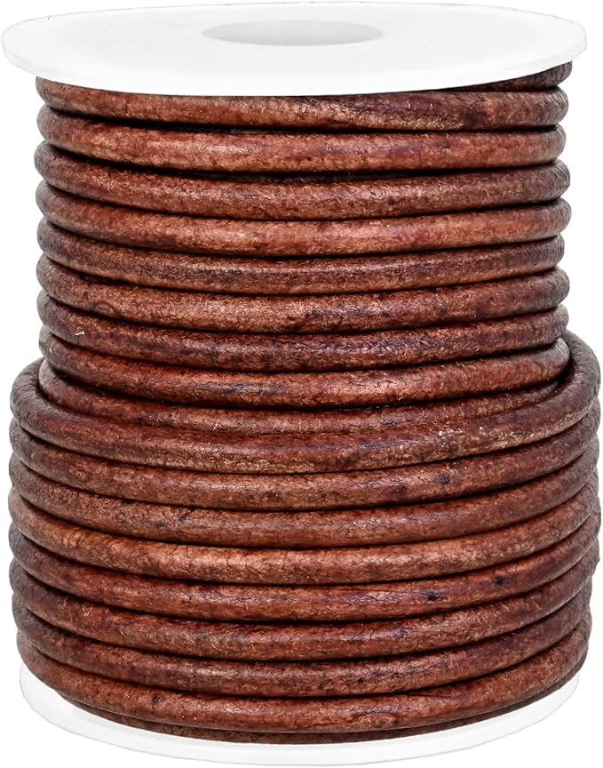 GENIQUE Real/Genuine Round Leather String Cord - Image 3