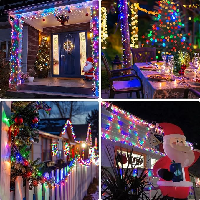 JMEXSUSS 132ft 400 LED Christmas Lights Indoor Outdoor Waterproof, 8 Modes - Image 7