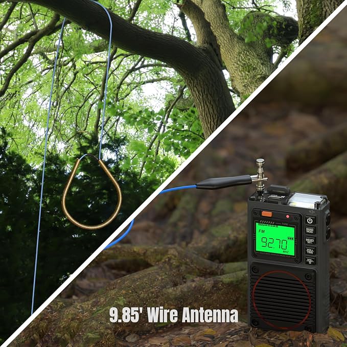 Raddy RF75A APP Control Shortwave Radio, Portable AM/FM/VHF/SW/WB Weather Radio - Image 6