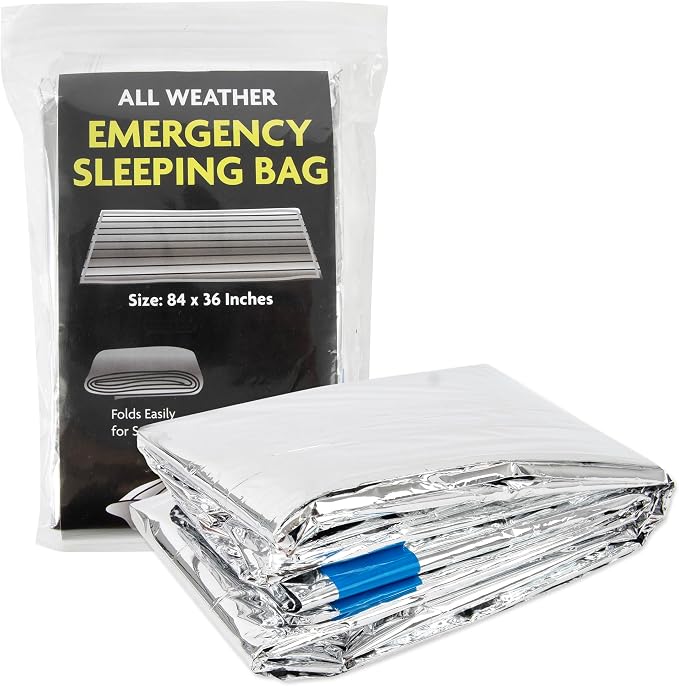 Mylar Emergency Thermal Blanket Sleeping Bag - Image 3