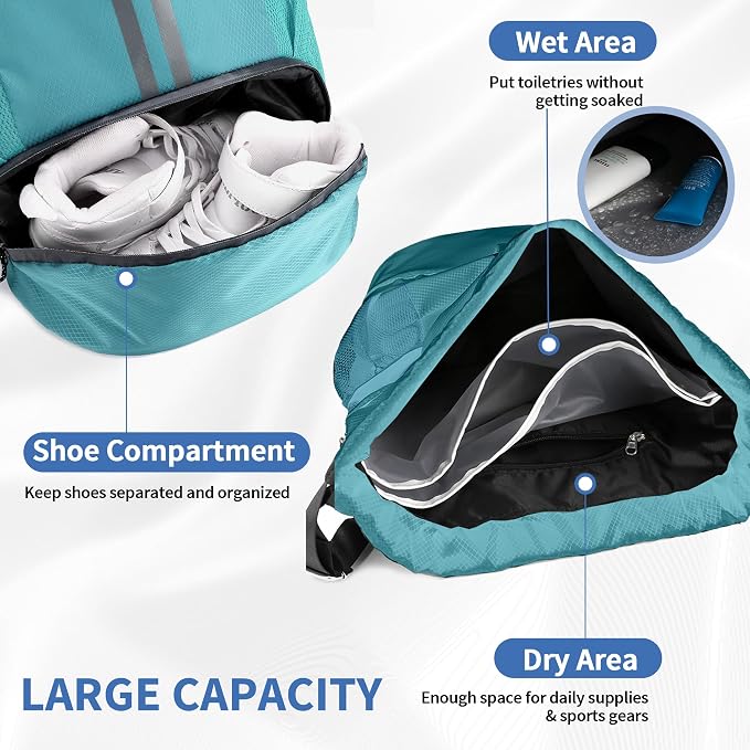 JELUTAR Drawstring Backpack Gym Bag - Image 3
