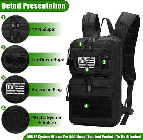 1050D Tactical Hydration Backpack - Image 2