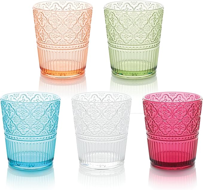Victoria Ruby Set of 6 Premium Acrylic DOF Glass 16 oz – Unbreakable Drinkware - Image 3