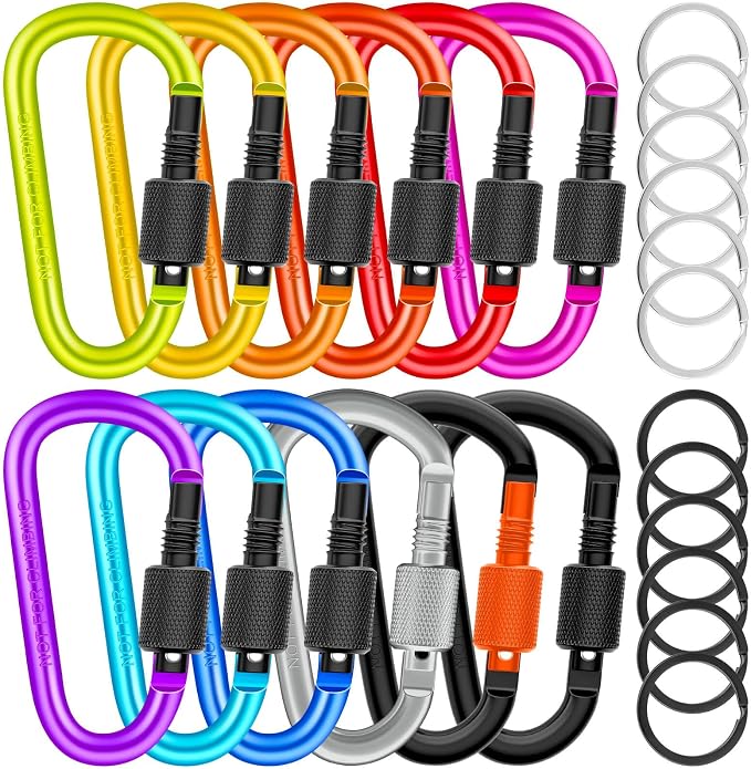 Cridoz Locking Carabiner D Ring Clips by cridoz
