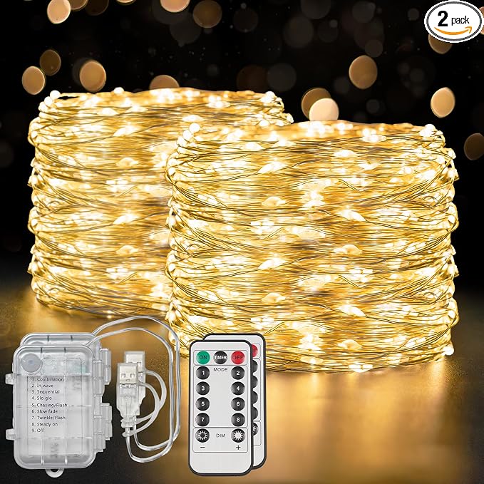 suddus Flexible Copper String Lights Waterproof Decorative Fairy Lights Warm by SUDDUS