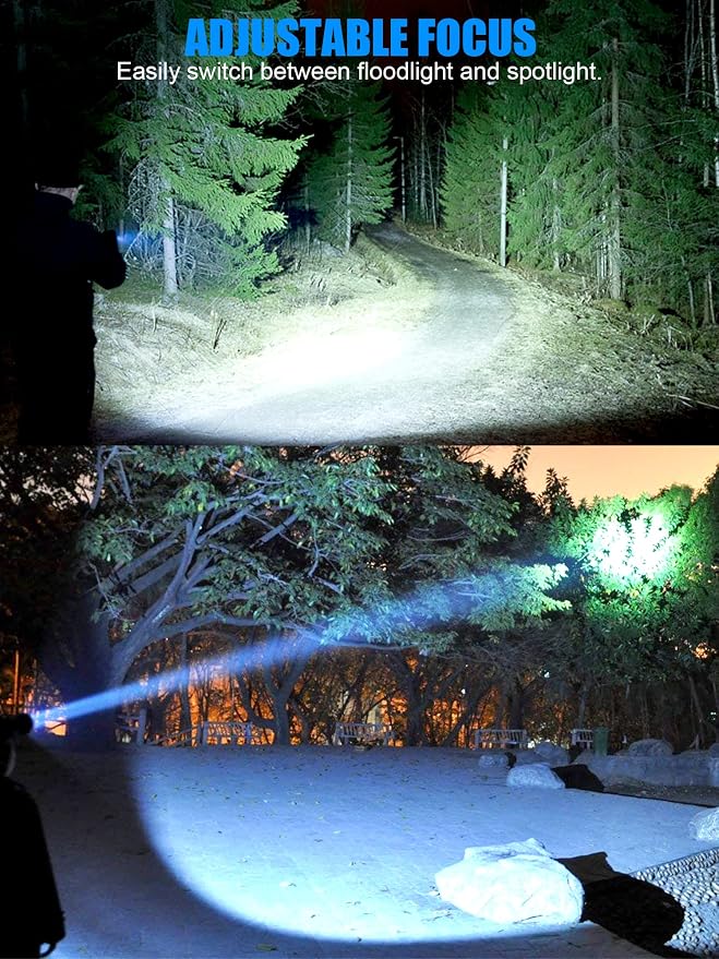 Rechargeable LED Flashlights, Magnetic Flashlight Super Bright Tactical - Image 6