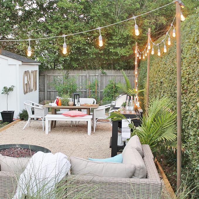 Mlambert White Cord 96FT Outdoor String Lights - Image 9