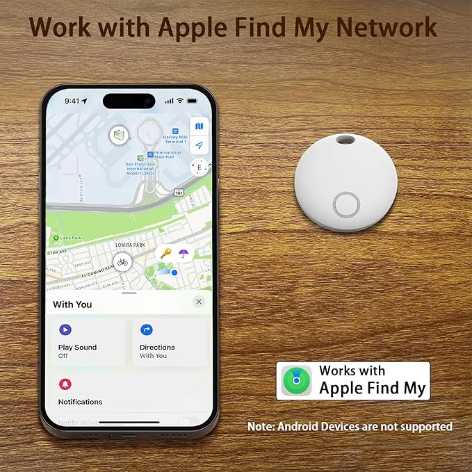 Air Tracker Tags-2 Pack, Smart Bluetooth Tracker, Compatible - Image 2