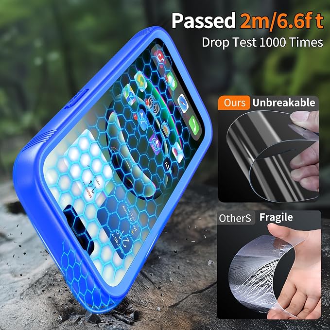 Cozycase TOP Protective Full Body Frosted Blue Case - Image 5