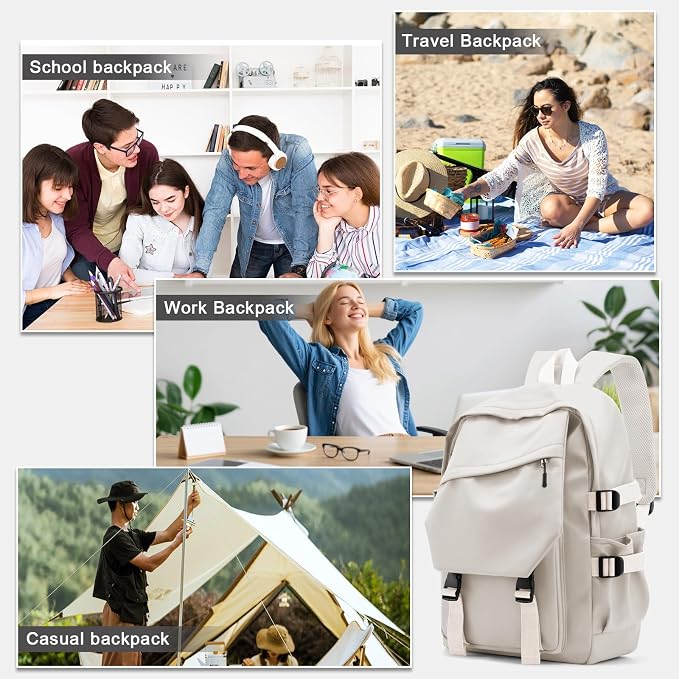 coowoz Lightweight School Bag Casual Daypack College Laptop Backpack - Image 7