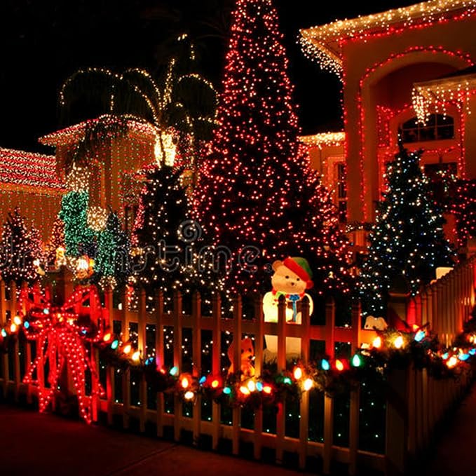 Dazzle Bright 300 LED Christmas String Lights, 100 FT Connectable Waterproof - Image 6