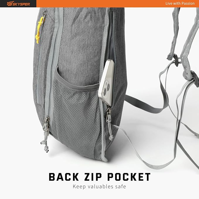 SKYSPER Small Daypack 10L Hiking Backpack Packable Lightweight Travel Day Pack - Image 7
