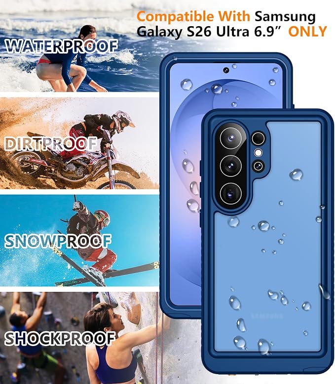 Temdan Designed for Samsung Galaxy S26 Ultra Case Waterproof, Built-in Lens & - Image 5