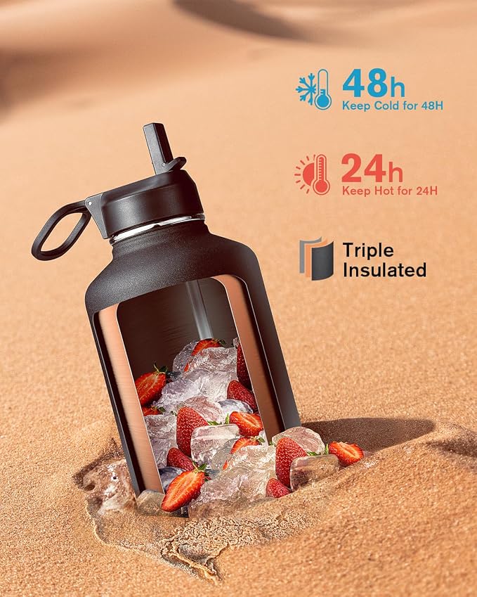 Half Gallon Insulated Water Bottle - Image 2