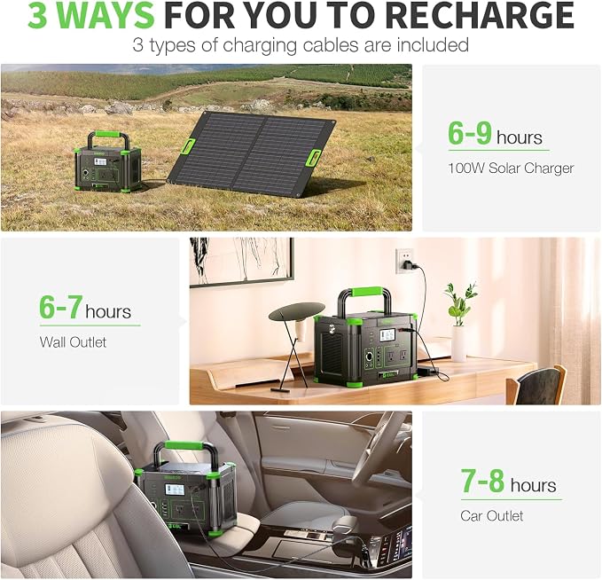 EBL 519Wh Solar Generator Kit 500W Portable Power Station - Image 4