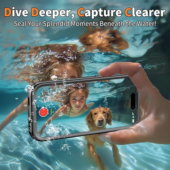 Cozycase for iPhone 17 Pro Max Waterproof Case Full-Body Bumper Shockproof - Image 5