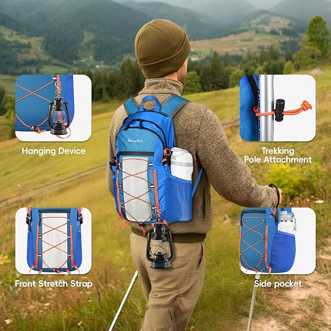 Seektop 20L Foldable Waterproof Hiking Backpack, Ultralight Small Lightweight - Image 5