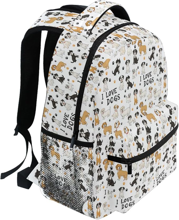 Wamika Bernese Mountain Dog Kids Backpack Cute Puppy Paw School Backpacks Boys - Image 5