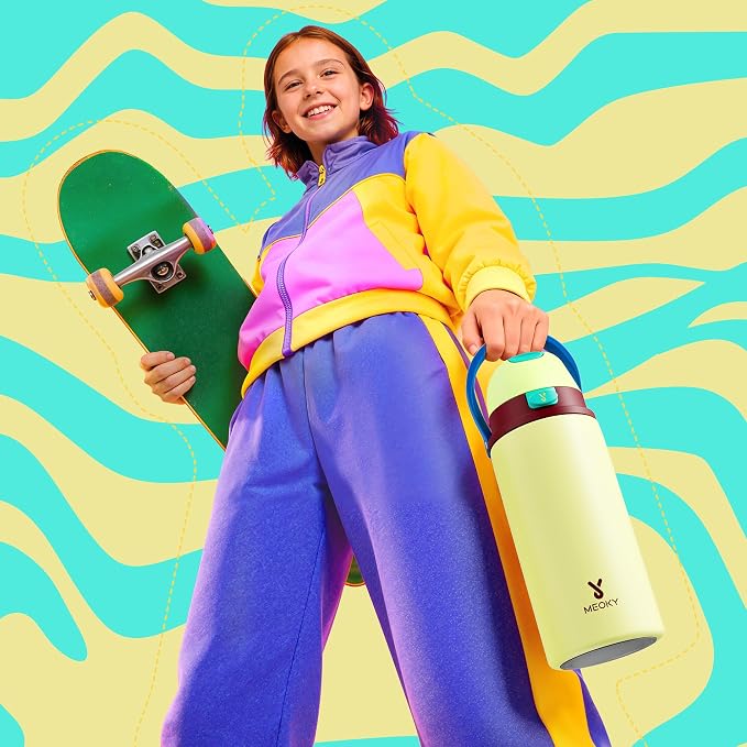 18 oz Insulated Water Bottle for Teens: Meoky Kids Water Bottle - Image 7