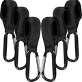 6 Pack Baby Stroller Hooks for Hanging Diaper Bags Pram Clips for Bags by Tuanse