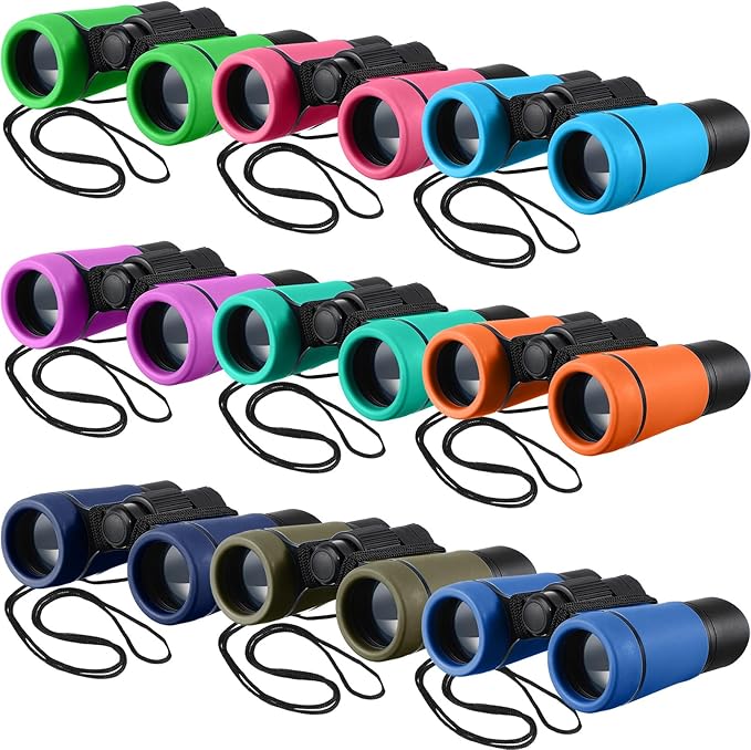 Yunsailing 9 Pack Kids Binoculars, Shockproof Compact Binoculars by Yunsailing