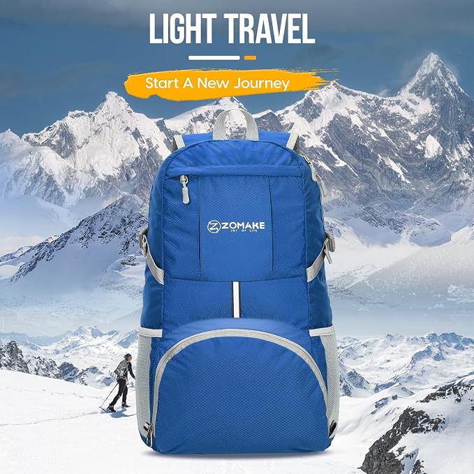 ZOMAKE Lightweight Packable Backpack 35L, Light Foldable Backpacks Water - Image 7