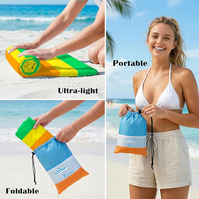 Famstar Beach Blanket Oversized Extra Large 78" X 81", Waterproof Sandproof - Image 7