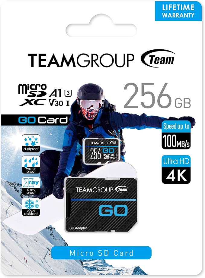 TEAMGROUP GO Card 256GB MicroSDXC UHS-I U3 V30 4K - Image 7