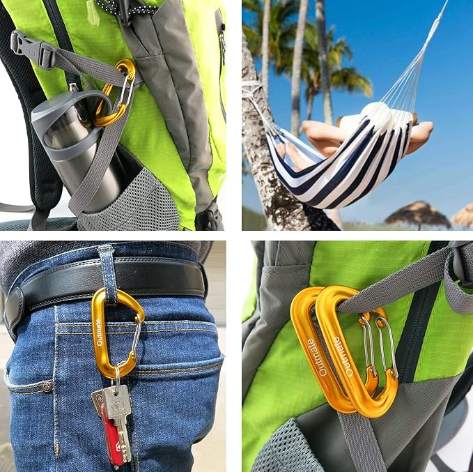 12kN 3.2"x2" Heavy-Duty Carabiner Clips - Image 6