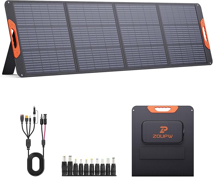ZOUPW 200W Portable Solar Panel by ZOUPW