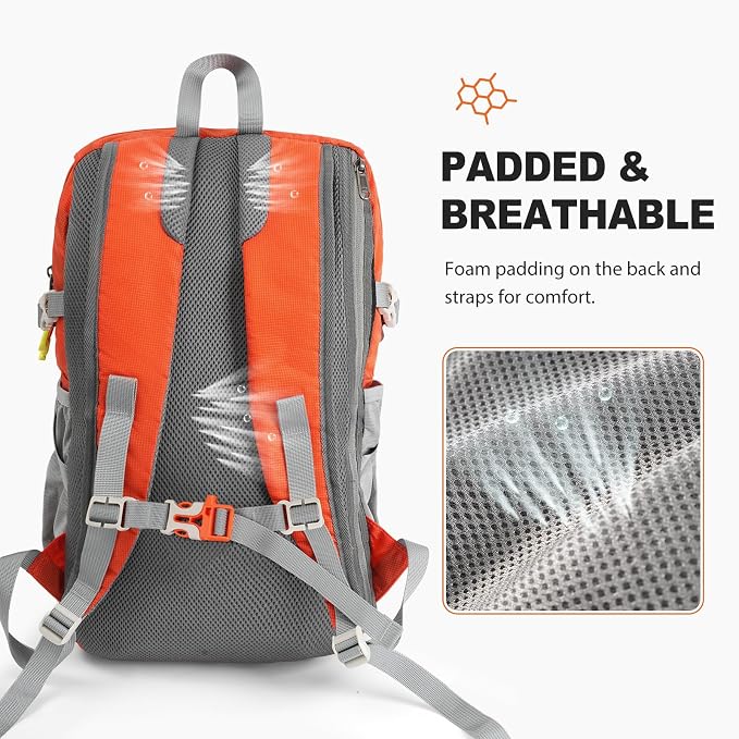 20L Hiking Backpack Lightweight Packable Hiking Daypack, Foldable Small Travel - Image 2