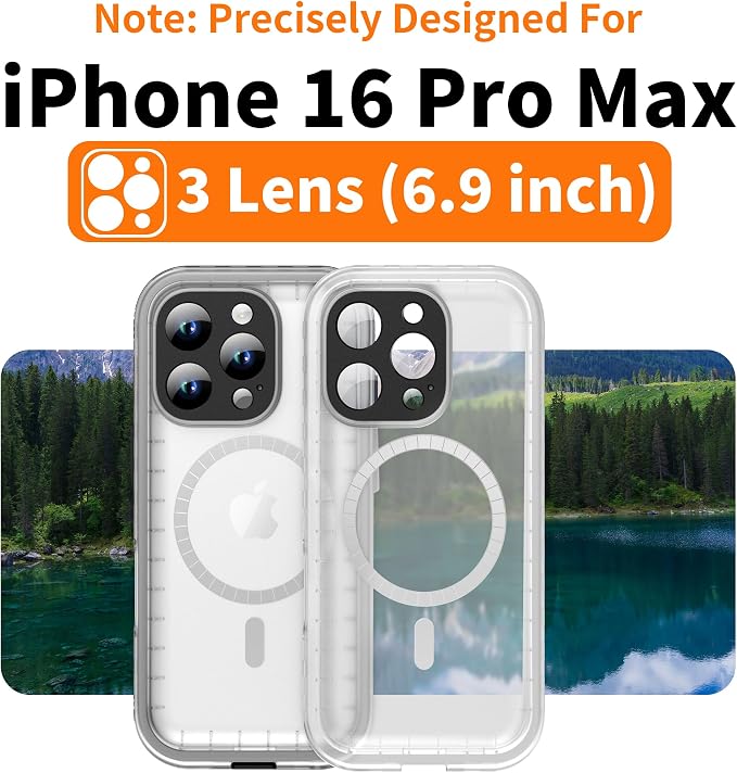Cozycase for iPhone 16 Pro Max Waterproof Shockproof Dustproof Case - Image 2