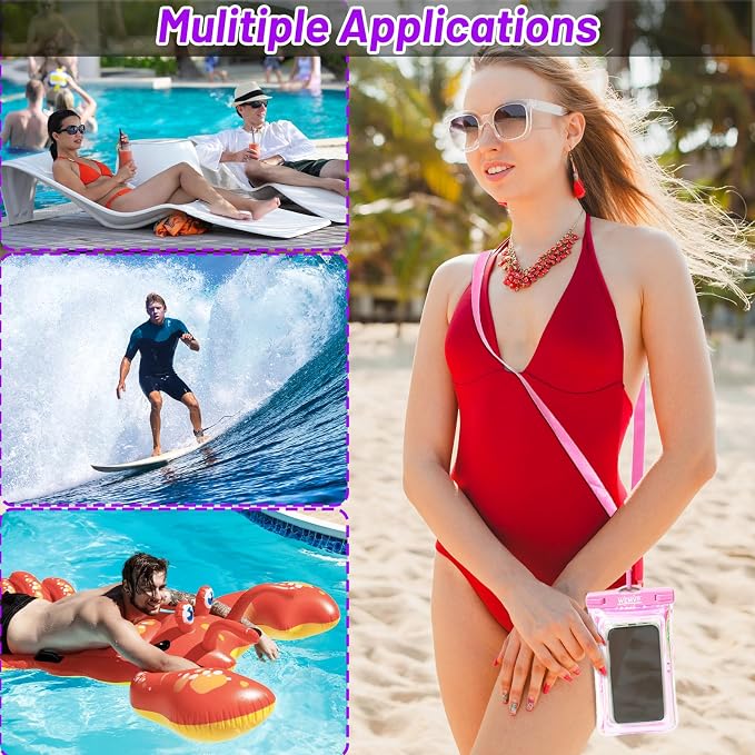 Personalized Initial Waterproof Phone Pouch Case - Image 6