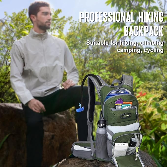 N NEVO RHINO Hydration Backpack, 18L Multipurpose Hiking Backpack - Image 5