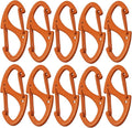 Small Carabiner Clips 1.6 inch Metal Double Sided Spring Gate Snap Hooks by Bytiyar