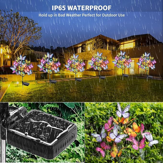 Adecorty Solar Garden Lights Outdoor Waterproof Decorative Solar Lights Outdoor - Image 3