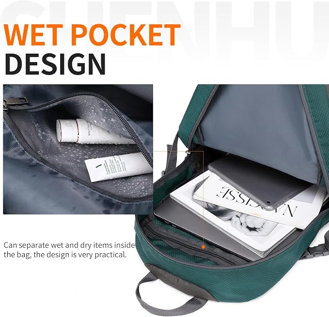 40L Hiking Backpack Lightweight Daypack Waterproof Travel Camping Backpack - Image 2