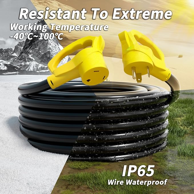 PlugSaf 50 FT 30 Amp RV Extension Cord Outdoor - Image 4