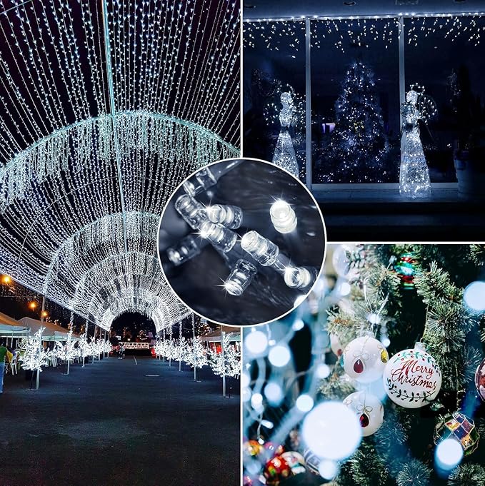 66 FT 200 LED Christmas String Lights Outdoor/Indoor, Extendable Twinkle Fairy - Image 7