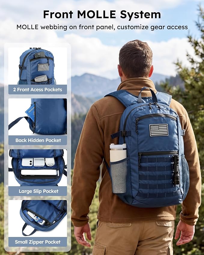 Small 20L Foldable Hiking Daypack - Image 3