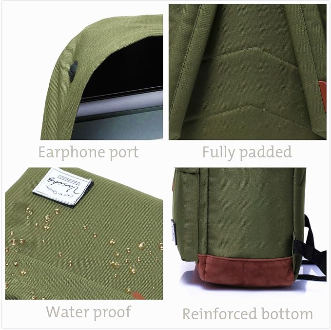 Backpack for Men Women, VASCHY Classic Water-resistant Lightweight Travel - Image 3