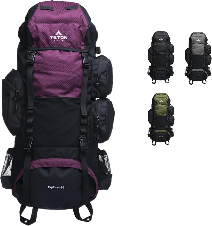 Teton 65L Explorer Internal Frame Backpack by Teton