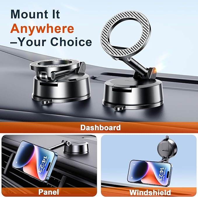 Qifutan for MagSafe Dash Mounted Holders Phone Holders for Your Car Phone Mount - Image 3