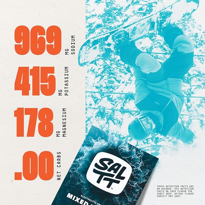 SALTT Electrolytes Powder Packets, All Things Mixed Variety Pack - Image 3